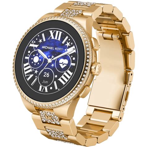 mk smartwatch dames|mk smart watch with diamonds.